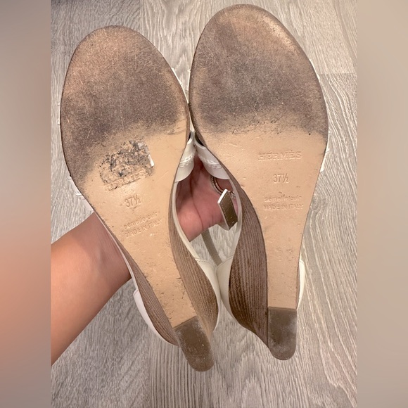 Hermes Legend Leather Sandals/Wedges - Picture 7 of 10